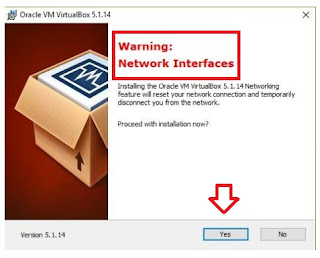 Notifikasi Reset Network Connection pada virtualbox unbk