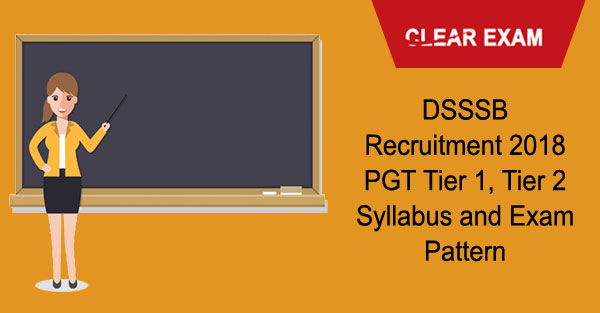 DSSSB PGT Syllabus Exam Pattern