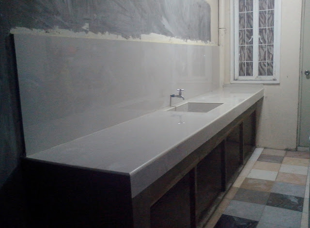 The new look of the kitchen countertop