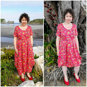 Creates Sew Slow: Vogue 1410 Lynn Mizono Winter Floral Dress
