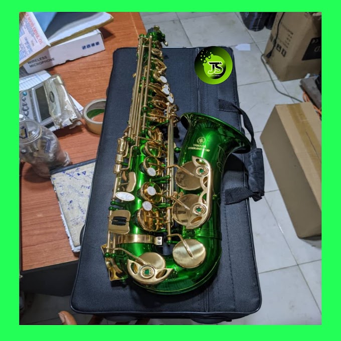 GREEN Alto Saxophone with Case and Accessories