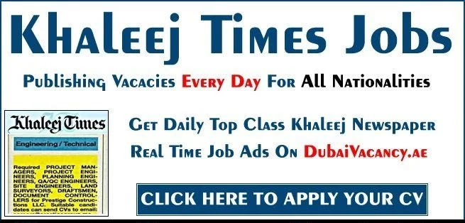 Khaleej Times jobs today