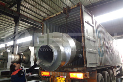 Palm Kernel Shell Charcoal Making Machine Was Shipped to Ghana