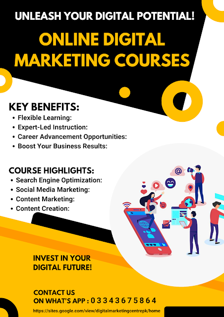 Online Digital Marketing Course in Karachi, Lahore, Islamabad: Master the Art of Digital Promotion