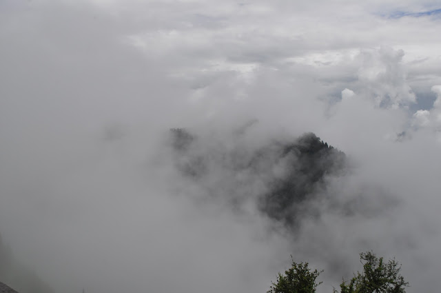 clouds in hills