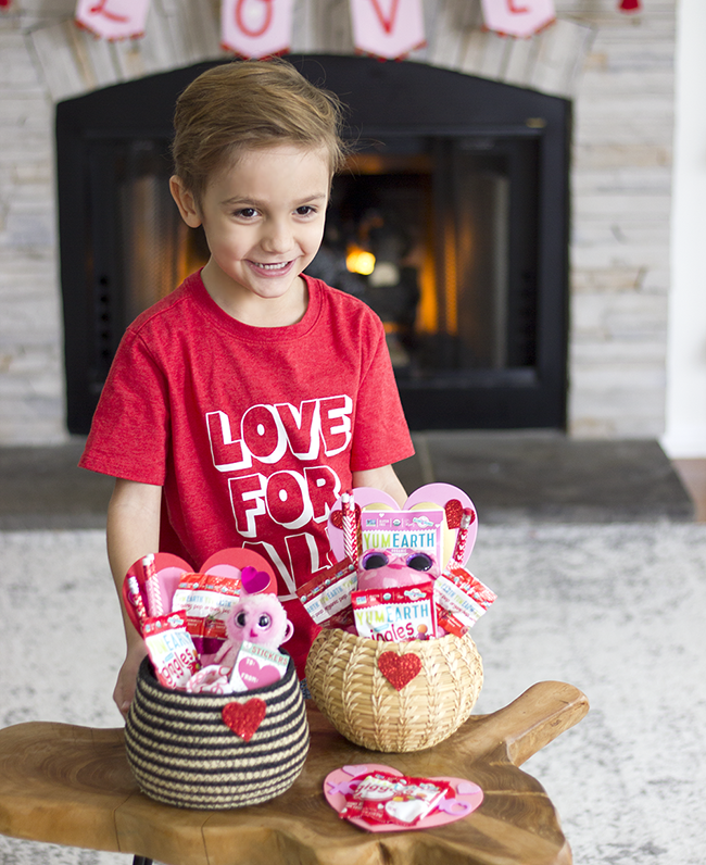 DIY Kids Valentine's Day Baskets