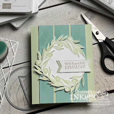 Olive Branch Sympathy Card (supplies) | Nature's INKspirations by Angie McKenzie