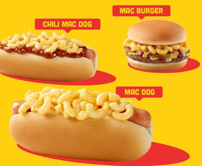 Wienerschnitzel's Mac Dogs and Mac Burger.