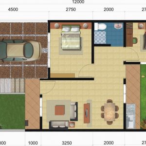   Gambar Desain Rumah Minimalis Modern 3 Kamar Tidur