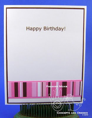 Picture of the inside of the birtday card