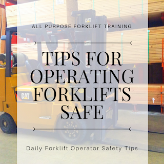 Tips for Operating Forklifts Safe in the Workplace