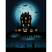 36. Free vector of happy halloween day haunted house