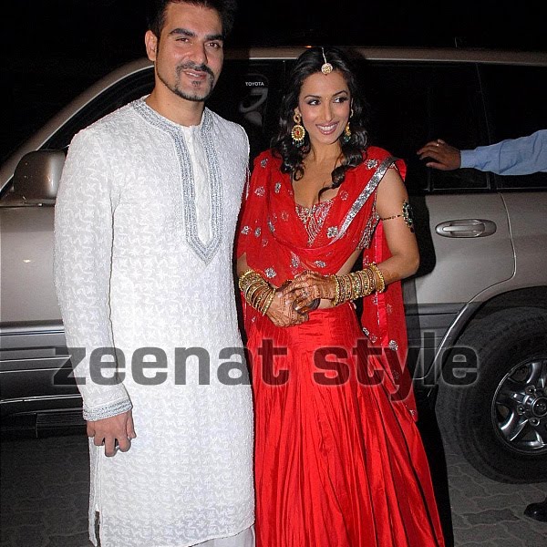  Amrita Arora 39s Wedding Ceremony Malaika in Red hot Lehenga Choli