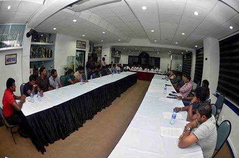 SLC ExCo & Field Marshal Sarath Fonseka’s meeting with national team