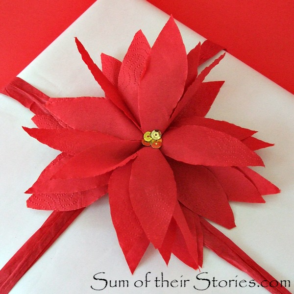 paper serviette poinsettia