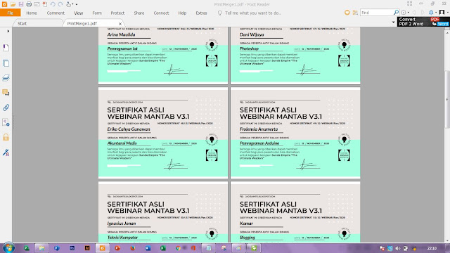 cara mudah print merge di corel draw