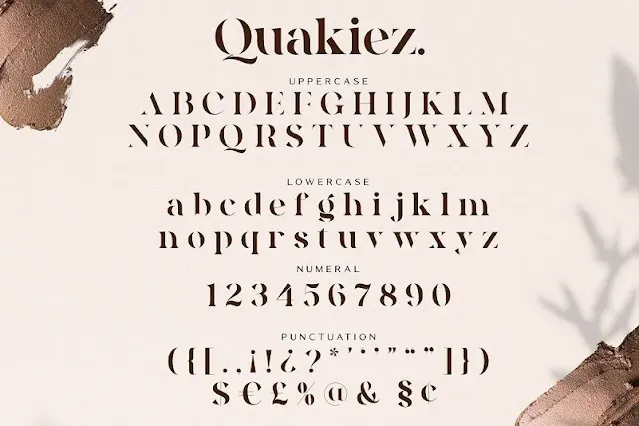 Quakiez Luxury Modern Serif Font
