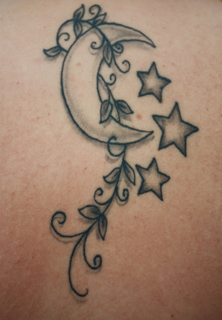 Tattoo Estrela e Lua - Tattoo Star