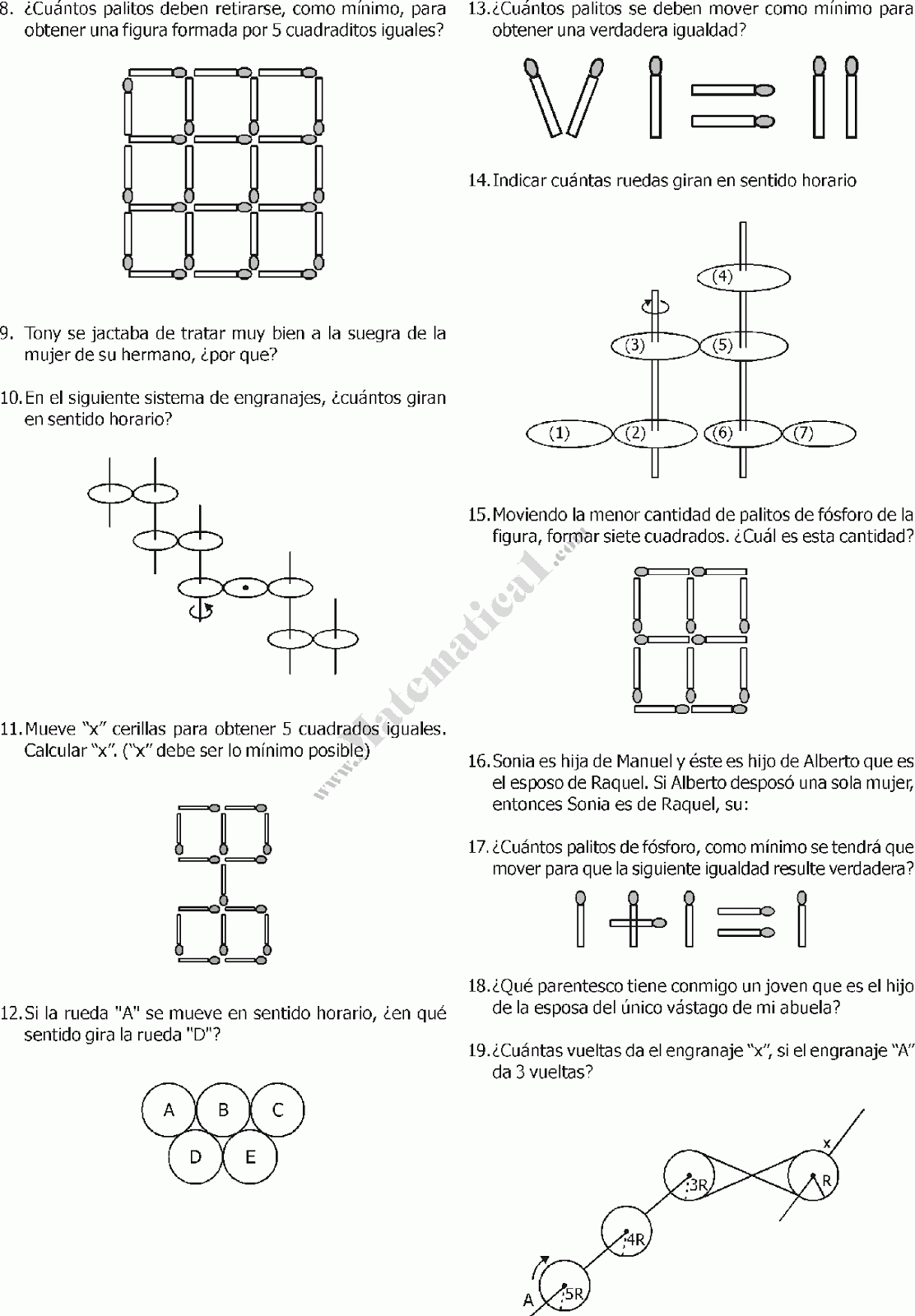 Juego Matematico De Secundaria / TEXTO DE RAZONAMIENTO ...