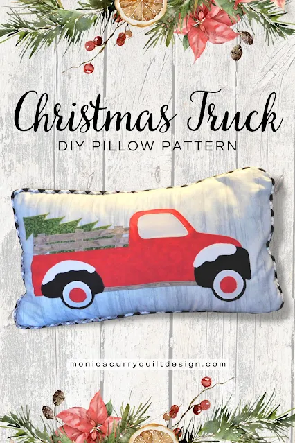 Red Christmas Truck Pillow Pattern