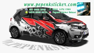 Sticker mobil honda brio grafis keren