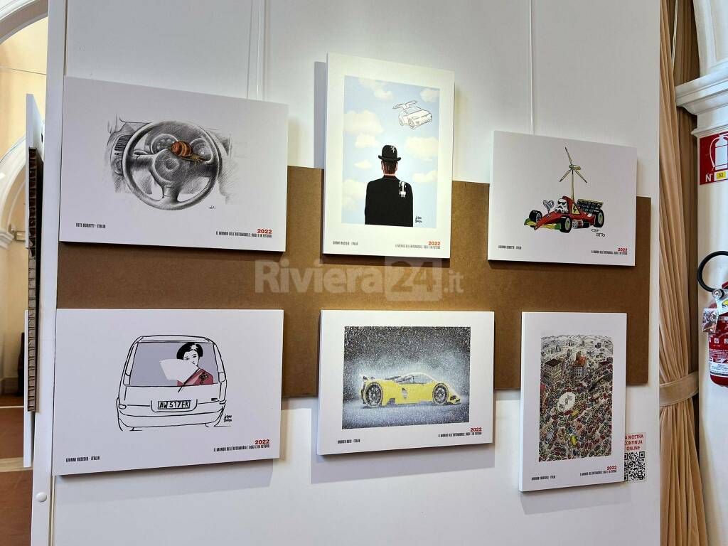 Photos from Inauguration of the International Exhibition of Humor in Italy