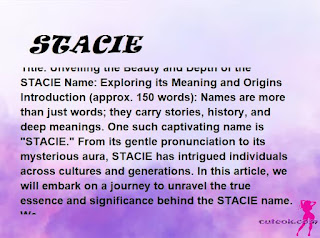 meaning of the name "STACIE"