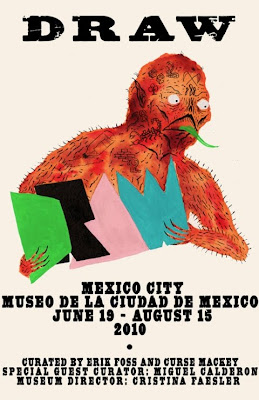 Draw, exposicion de dibujos 500 artistas, en el museo de la ciudad de mexico