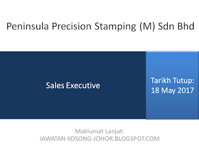 Jawatan Kosong Di Peninsula Precision Stamping (M) Sdn Bhd