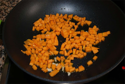 macarrones con calabaza y setas paso 2