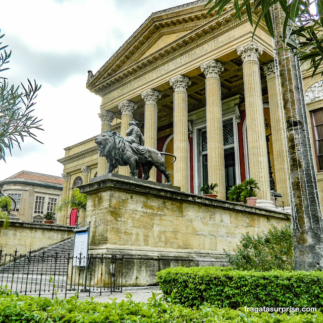 Fachada do Teatro Massimo de Palermo