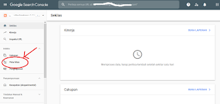 cara memasukan peta situs di google searchconsole