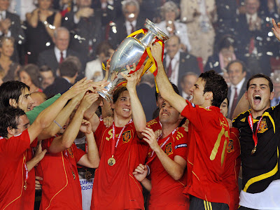 Spain Football Team Celebration