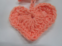 Sweet Nothings Crochet free crochet pattern blog ; photo of Heart 5 for Peyton Hearts Project;