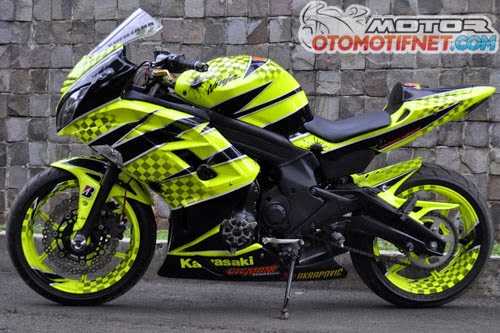 Modifikasi Ninja 650 Airbrush Keren 