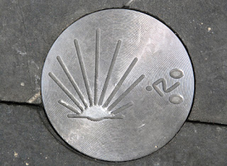 Symbol of Camino de Santiago Pamplona Spain