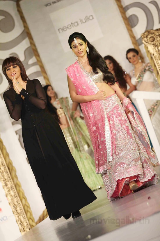 Shriya Saran Walks The Ramp With Neeta Lulla