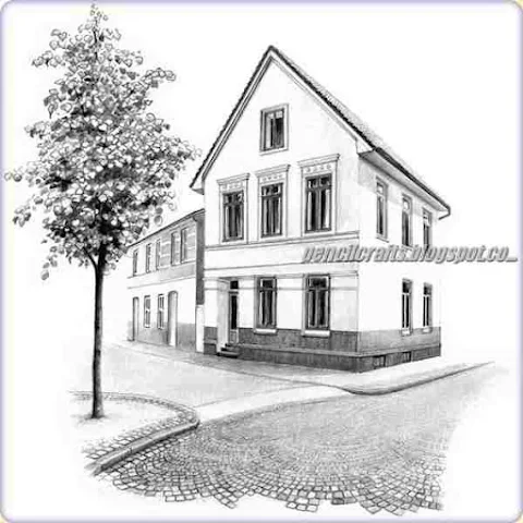 Best House Pencil Drawing