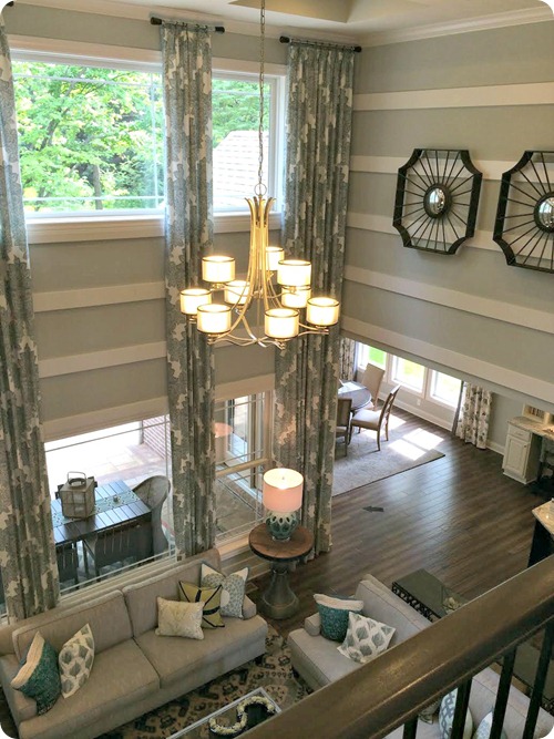 decorating room with tall ceilings
