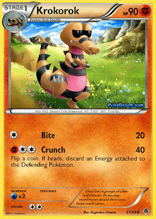 Krokorok Emerging Powers Pokemon Card