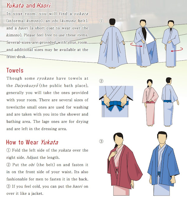 cara pemakaian yukata dan haori