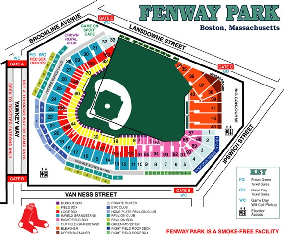 Fenway Park Seating and Ticket Pricing Boston Red Sox