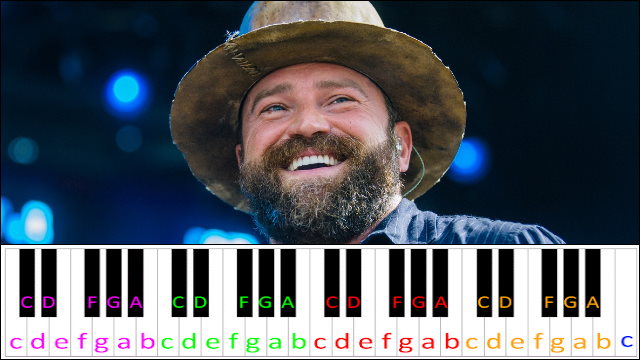 Toes by Zac Brown Band Piano / Keyboard Easy Letter Notes for Beginners