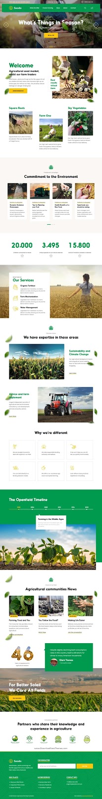 Agriculture Farming Foundation Template