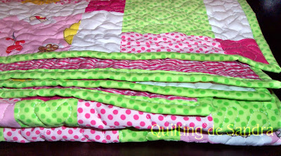 Quilt disappearing 9 patch -parche de 9 que desaparece (detalle del borde)