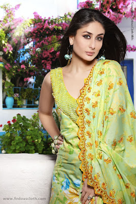 Kareena Kapoor Newly photoshoot for Firdous Cloth mills 