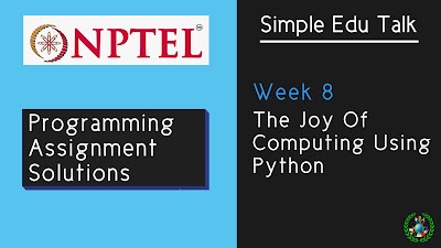 the joy of computing usin python nptel