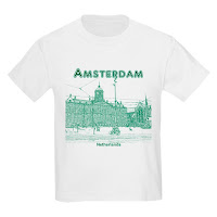 Dam Square lies in historical center of Amsterdam with attractions eg Royal Palace, Madame Tussauds Wax Museum & National Monument. Store:cafepress.com/AM_NL