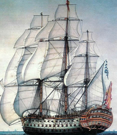 Imagen: Buque insignia de la Armada española "Santísima Trinidad".