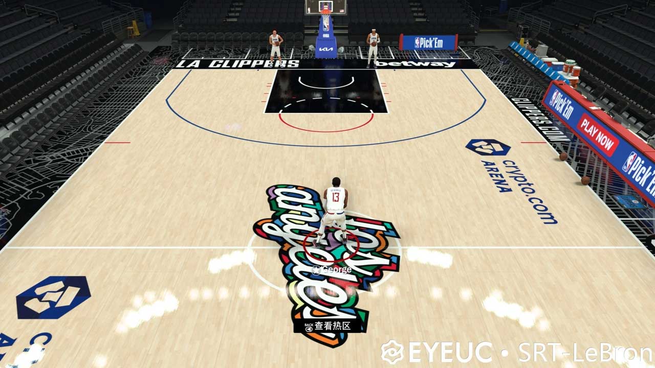 NBA 2K23 Los Angeles Clippers City Edition Court